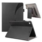 For iPad Air / Air 2 / 9.7 2017 / 2018 Litchi Texture Leather Sucker Tablet Case(Black) - 1