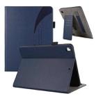 For iPad Air / Air 2 / 9.7 2017 / 2018 Litchi Texture Leather Sucker Tablet Case(Dark Blue) - 1