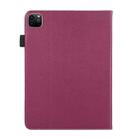 For iPad Pro 13 2024 Litchi Texture Leather Sucker Tablet Case(Purple) - 3