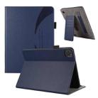 For iPad Pro 13 2024 Litchi Texture Leather Sucker Tablet Case(Dark Blue) - 1