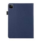 For iPad Pro 13 2024 Litchi Texture Leather Sucker Tablet Case(Dark Blue) - 3