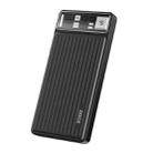 ROCK P96 10000mAh Travel Series 12W Power Bank with Cable(Black) - 1