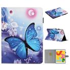 Colored Drawing Pattern Horizontal Flip PU Leather Case with Holder & Card Slot & Sleep / Wake-up Function For iPad Pro 10.2 2021 / 2020 / 2019 / 10.5 (2019)(Blue Butterfly) - 1