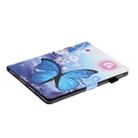 For iPad Pro 11 inch (2020) Colored Drawing Pattern Horizontal Flip PU Leather Tablet Case with Holder & Card Slot & Sleep / Wake-up Function(Blue Butterfly) - 6