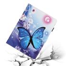 For iPad Pro 11 inch (2020) Colored Drawing Pattern Horizontal Flip PU Leather Tablet Case with Holder & Card Slot & Sleep / Wake-up Function(Blue Butterfly) - 7