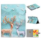 For iPad 9.7 (2017/2018) & Air 2 & Air & iPad Pro 9.7 Colored Drawing Pattern Horizontal Flip PU Leather Case with Holder & Card Slot & Sleep / Wake-up Function(Sika Deer) - 1