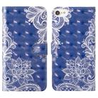 For iPhone 7 / 8 3D Painting Colored Drawing Pattern Horizontal Flip TPU + PU Leather Case with Holder & Card Slots & Wallet & Lanyard(White Lace) - 1