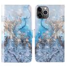 For iPhone 11 Pro Max 3D Painting Colored Drawing Pattern Horizontal Flip TPU + PU Leather Case with Holder & Card Slots & Wallet & Lanyard(Milky Way) - 1