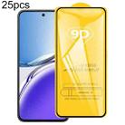 For OPPO Reno12 F 4G / A3 Energy / F27 25pcs 9D Full Glue Screen Tempered Glass Film - 1