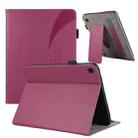 For Samsung Galaxy Tab A7 Lite Litchi Texture Leather Sucker Tablet Case(Purple) - 1