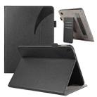 For Samsung Galaxy Tab S6 Lite / P610 Litchi Texture Leather Sucker Tablet Case(Black) - 1