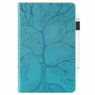 For Xiaomi Redmi Pad SE 8.7 4G Tree Life Series Embossed Leather Tablet Case(Lake Blue) - 2