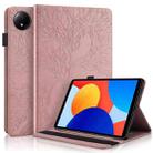 For Xiaomi Redmi Pad SE 8.7 4G Tree Life Series Embossed Leather Tablet Case(Rose Gold) - 1