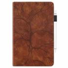 For Xiaomi Pad 7 / 7 Pro Tree Life Series Embossed Leather Tablet Case(Brown) - 2