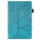 For Xiaomi Redmi Pad SE 11 2025 Tree Life Series Embossed Leather Tablet Case(Lake Blue) - 2