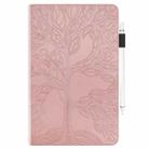 For Xiaomi Redmi Pad SE 11 2025 Tree Life Series Embossed Leather Tablet Case(Rose Gold) - 2