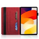 For Xiaomi Redmi K Pad Tree Life Series Embossed Leather Tablet Case(Red) - 3