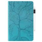 For Xiaomi Redmi K Pad Tree Life Series Embossed Leather Tablet Case(Lake Blue) - 2