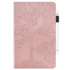 For Xiaomi Redmi K Pad Tree Life Series Embossed Leather Tablet Case(Rose Gold) - 2
