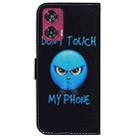 For Motorola Edge 50 Fusion Coloured Drawing Flip Leather Phone Case(Anger) - 3