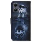 For Motorola Edge 2024 Coloured Drawing Flip Leather Phone Case(Wolf and Dog) - 3