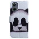 For Motorola Edge 2024 Coloured Drawing Flip Leather Phone Case(Panda) - 3