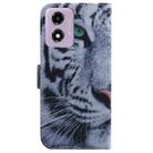 For Motorola Moto G04s / Moto E14 Coloured Drawing Flip Leather Phone Case(Tiger) - 3