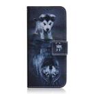 For Motorola Moto G04s / Moto E14 Coloured Drawing Flip Leather Phone Case(Wolf and Dog) - 2