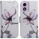 For Motorola Moto G04s / Moto E14 Coloured Drawing Flip Leather Phone Case(Magnolia) - 1