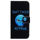 For Motorola Moto G55 Coloured Drawing Flip Leather Phone Case(Anger) - 2