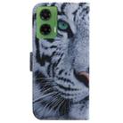 For Motorola Moto G35 Coloured Drawing Flip Leather Phone Case(Tiger) - 3