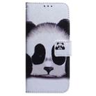 For Motorola Moto G75 5G Coloured Drawing Flip Leather Phone Case(Panda) - 2
