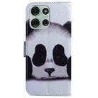 For Motorola Moto G75 5G Coloured Drawing Flip Leather Phone Case(Panda) - 3