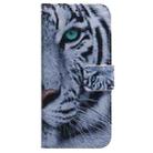 For Motorola Moto G 5G 2025 Coloured Drawing Flip Leather Phone Case(Tiger) - 2