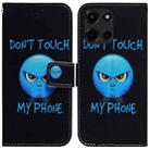 For Motorola Moto G 5G 2025 Coloured Drawing Flip Leather Phone Case(Anger) - 1