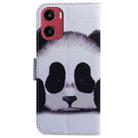 For Motorola Moto G05 / E15 Coloured Drawing Flip Leather Phone Case(Panda) - 3