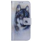 For Motorola Moto G15 Coloured Drawing Flip Leather Phone Case(White Wolf) - 2