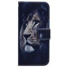 For Motorola Moto G15 Coloured Drawing Flip Leather Phone Case(Lion) - 2
