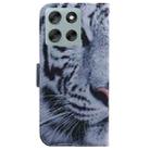 For Motorola Moto G56 5G / G66j 5G / G66y 5G Coloured Drawing Flip Leather Phone Case(Tiger) - 3
