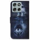 For Motorola Moto G56 5G / G66j 5G / G66y 5G Coloured Drawing Flip Leather Phone Case(Wolf and Dog) - 3