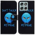 For Motorola Moto G56 5G / G66j 5G / G66y 5G Coloured Drawing Flip Leather Phone Case(Anger) - 1