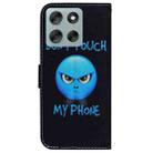 For Motorola Moto G56 5G / G66j 5G / G66y 5G Coloured Drawing Flip Leather Phone Case(Anger) - 3