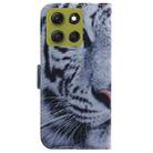 For Motorola Moto G86 5G Coloured Drawing Flip Leather Phone Case(Tiger) - 3