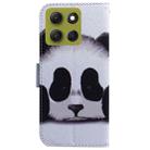 For Motorola Moto G86 5G Coloured Drawing Flip Leather Phone Case(Panda) - 3
