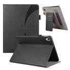 For Lenovo Tab M10 2nd TB-X306F Litchi Texture Leather Sucker Tablet Case(Black) - 1