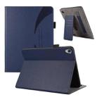 For Lenovo Tab M8 3rd Gen 8705 Litchi Texture Leather Sucker Tablet Case(Dark Blue) - 1