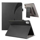 For Lenovo Tab M9 2023 Litchi Texture Leather Sucker Tablet Case(Black) - 1