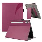 For Lenovo Pad Pro 11.2 2022 Litchi Texture Leather Sucker Tablet Case(Purple) - 1