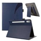For Lenovo Pad Pro 11.2 2022 Litchi Texture Leather Sucker Tablet Case(Dark Blue) - 1