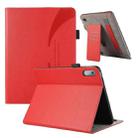 For Lenovo Xiaoxin P11 Pro 10.5 Litchi Texture Leather Sucker Tablet Case(Red) - 1